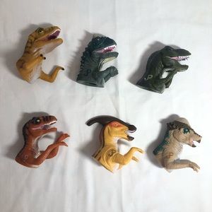 1996 Jurassic Park Finger Puppets Set of 6